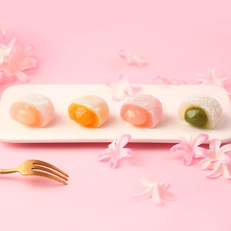 Baicao Flavored Mochi Dumplings 120g Xuemei Niang Sandwich Pastry Snacks Glutinous Rice Breakfast Box Size 72 Bags