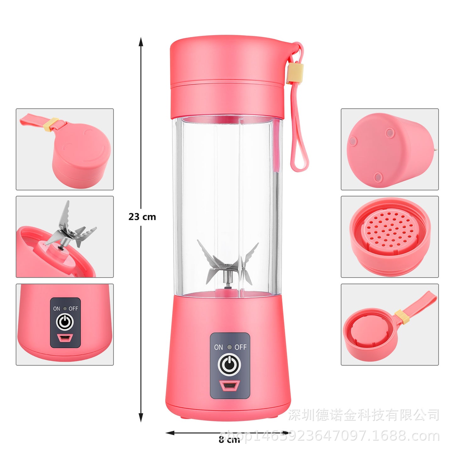 Kesiqi factory direct sales portable juicer cup rechargeable mixing cup mini juice machine multifunctional cooking machine