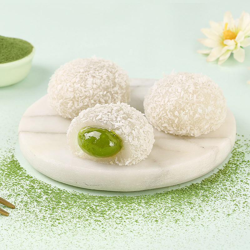 Baicao Flavored Mochi Dumplings 120g Xuemei Niang Sandwich Pastry Snacks Glutinous Rice Breakfast Box Size 72 Bags