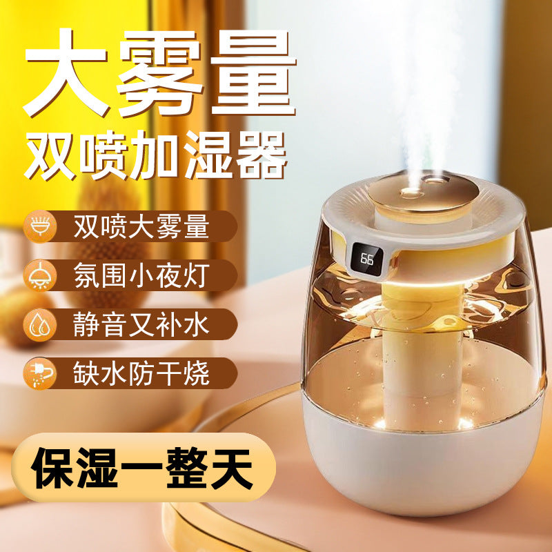 Desktop humidifier large capacity usb home bedroom office portable mini purifier air large fog volume