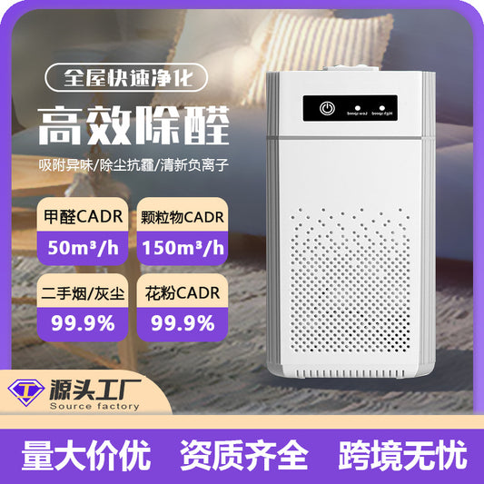 Maternal and infant grade USB air purifier, negative ion, household desktop deodorant, formaldehyde removal, hair absorption, second-hand smoke purifier