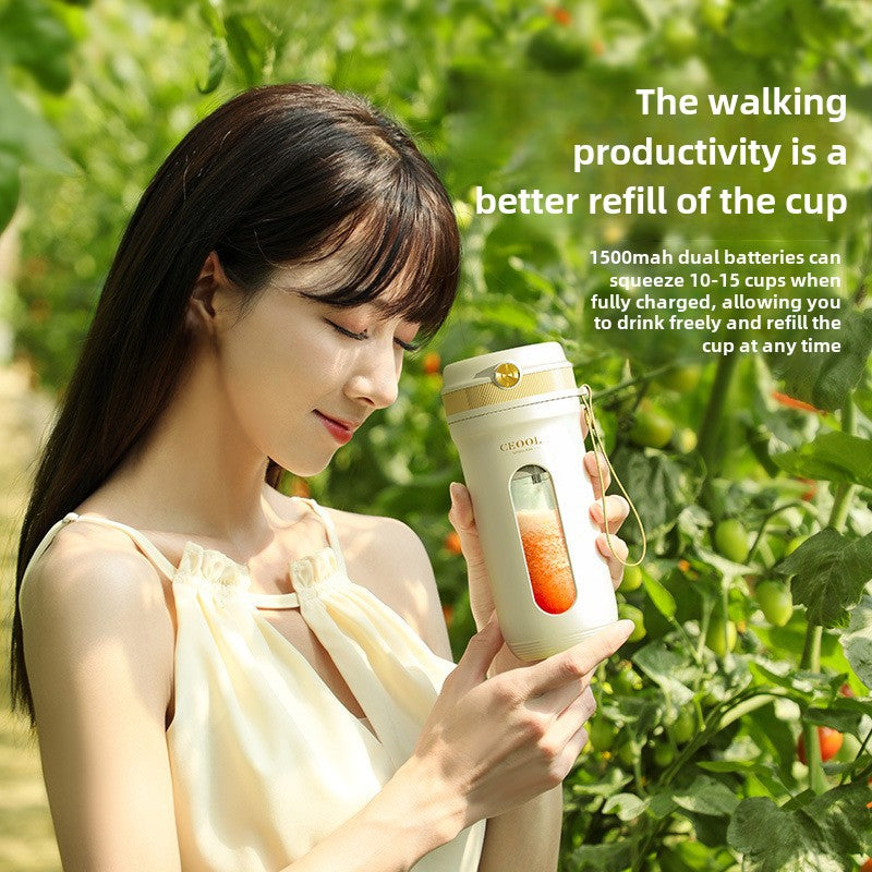 Miss President's Portable Juice Cup Multifunctional Small Juicer Mini Fruit Making Juice Crushed Ice Processor