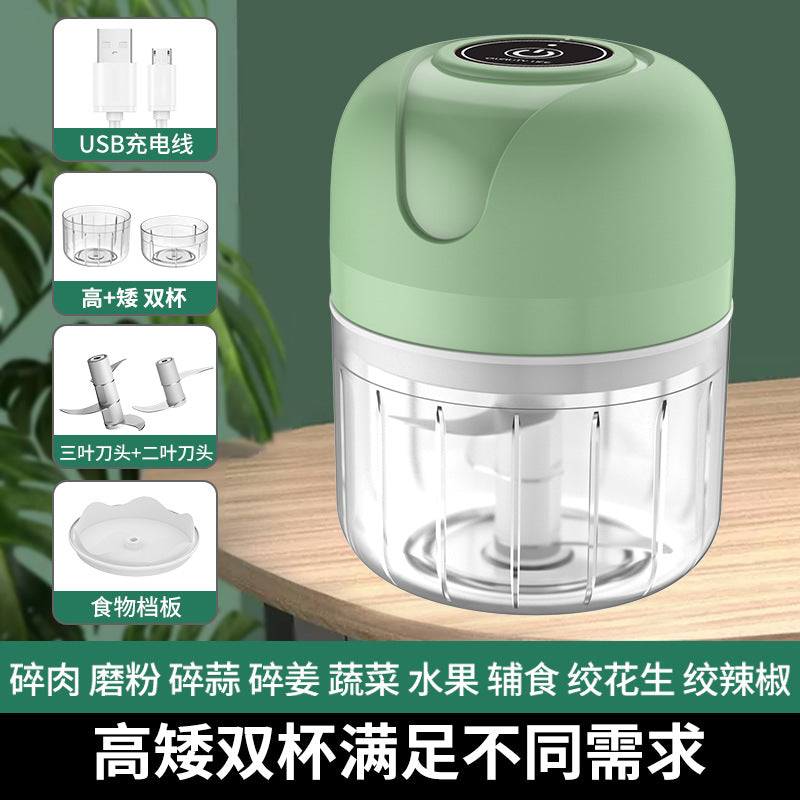 Electric garlic pounder, garlic press, supplementary food processor, wireless mini garlic mash artifact, garlic cross-border wholesale manufacturers